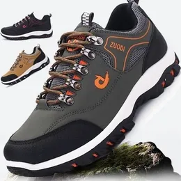 Dress Shoes Fall Sneakers Men Fashion Comfortable Hiking Leather Waterproof AntiSlip for Zapatillas Deporte Hombre 231017
