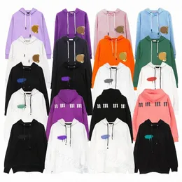 Palmiye sweatshirtler erkek tasarımcı kapüşonlu kapüşonlu erkek palmangel pembe kapüşonlu açı ayı grafik tee sokak alfabesi sweatshirts sıçrama mürekkep kadınları trend pl xc2f