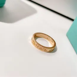 Роскошное дизайнерское кольцо для пары с четкими надписями, тонкая работа, индивидуальная шкатулка для драгоценностей для помолвки, золото и серебро Gift302z