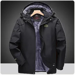 Mens Down Parkas Plus L8XL Men Winter Thick Fleece Waterproof Jacket Quality Outdoor Jet Ski Snow Warm Coat Outwear 231018
