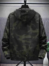 Herrjackor jackor män avslappnad huva kamouflage jacka herr streetwear hip hop sportkläder camo armé jacka r231019