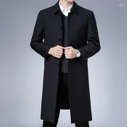 DHgate.com:Mens Spring Autumn Trench Coat: Long Knee Casual