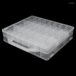 Nagelkonstsatser 48 Litterpolska hållare Display Container Storage Box för CA Partihandel