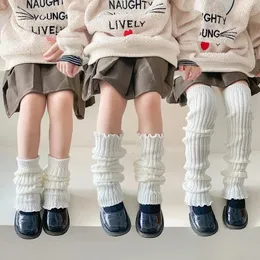 Calzini per bambini 45CM SOPRA IL GINOCCHIO Scaldamuscoli uniforme giapponese JK Lolita coreana per ragazze Calzini LUNGHI Calzini pile per bambini Copertura riscaldante per i piedi 231019