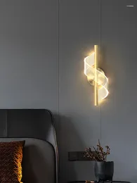 Lampa ścienna Odczyt LED Applique Długie kinowki sypialni dekoracja czarne lampy oświetleniowe na zewnątrz