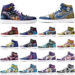 The new Customized Shoes DIY Sports Basketball Shoes males 1 Females 1 Fashion and Handsome Anime Customized Character Sports Shoes Outdoor Sports Shoes