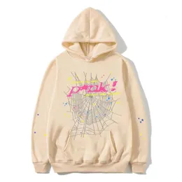 Tasarımcı Hoodie Korku God Hoodie Genç Thug Pembe SP5der 555555 Erkek Kadın Hoodie Yüksek Kaliteli Köpük Baskı Örümcek Web Grafiği 555555 Sweatshirt Salmanlar S-2XL