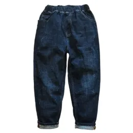 Jeans 5005 Big Boy's Jeans Pantolon Çocukların Pantolonları Mavi Denim 10 ila 18 Yıllık Direnç 231019