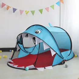 Cartoon Unicorn Dinosaur Shark Automatically Pops Up Tent Indoor and Outdoor Toy House