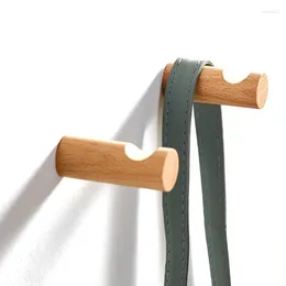 Haken Holzhaken Home Wandaufhänger Schlüsselanhänger Kleidung Hut Badezimmer Küchenzubehör Aufbewahrung Holzdekoration