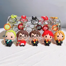Decompression Toy Harry Keychain Action Figure Model PVC Cartoon Bag Doll Pendant Toys Gift