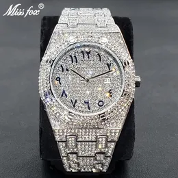 Orologi da donna Luxury Full Diamond Orologi for Men Top Brand Hip Hop Ice Out Arab Woro