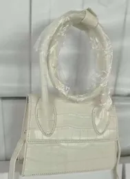 JACIQ 1 2-Loop Nyaste designerväskor Le Bambino Handbag Crossbody Tote Bag Sacoche Muse Fashion Shoulder Split Crocodile Noeud Hand Gift Mini Buy Get Free Yu115