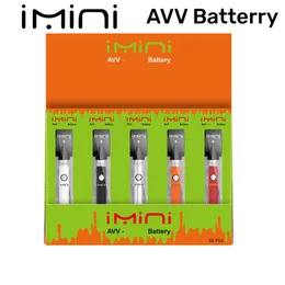 e 담배 블랙 레드 흰색 실버 510 스레드 배터리 vape 배터리 380mah 카트리지 원래 Imini 브랜드 2.4ohm 가변 전압에 대해 예열 할 수 있습니다. 3.3-3.8-4.3-4.8V