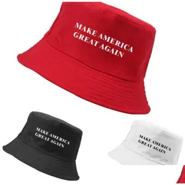 Party Hats Make America Great Again Hat Donald Trump Bucket 3 Color Men Women Summer Kka6637 Home Garden Festive Party Supplies Otp5Z