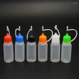 Storage Bottles 2023 1pc 10ml Plastic Squeezable Needle Eye Liquid Dropper Sample Drop Can Be Glue Applicator Refillable Vail