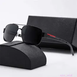 Luxuriöse ovale Sonnenbrille für Herren, Designer-Sommerbrille, polarisierte Brille, unbegrenzte schwarze Vintage-Sonnenbrille in Übergröße, Damen-Sonnenbrille mit Box