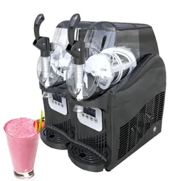 Snösmältningsmaskin Electric Double Tank Snow Mud Ice Beverage Cold Drink Machine Snow Slush Machine