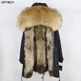 Womens Fur Faux Real Coat Winter Jacket Women Long Parka Waterproof Big Natural Raccoon Collar Hood Thick Warm Liner 231018