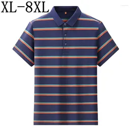 رجال Polos 7xl 8xl 6xl 2023 صيف أعلى جودة القمصان المصممة الفاخرة للرجال قصيرة الأكمام القميص البولو القميص غير الرسمي مخطط مخطط