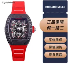 Reloj de diseñador Richardmill Richards Milles Relojes Mecánicos Richar Miller Mens Rm 022 ntpt Rojo