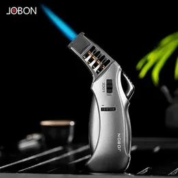 Tändare utsökta utomhus BBQ Torch Turbo Jet Butane Nej Nej Gascigarette Gun Windproof Metal Tube Cigar Lighter For Kitchen