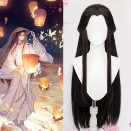 xie lian cosplay wig black hair tian guan ci fu hanfu wigs men halloween pro anime heaven whirsingcosplay