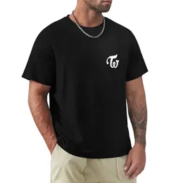 Polos masculinos duas vezes camiseta pesada camiseta blusa design personalizado seu próprio gráfico masculino em branco
