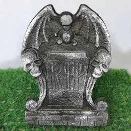 Andra festliga festförsörjningar Skull Foam Skeleton Halloween Decorations Garden Home Grave Bat Horror House Props Rip Tombstone Cosplay Party Supplies 231019