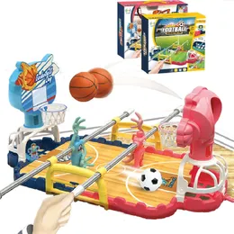 Biliardino Calcio balilla Desktop Basket Giocattolo da tiro Sport divertenti Gioco da tavolo interattivo genitore-figlio Adulti e bambini Gril Ragazzi Regali 231018