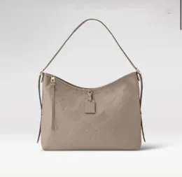 CarryAll MM PM All Shoulder Bag Khaki color Hobo Empreinte Leather 2023SS Shopping Bag with zipped pouch Women Designer Leather Carry All CrossBody 10A top