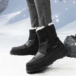 Top Stiefel New Snow Damen Anti-Rutsch-Plüsch verdickte Sohle Winter-Baumwollschuhe Äußere Abnutzung -40 Grad unten