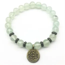 SN1226 Fashion Prehnite Armband Women's Healing Crystals Jewelry Natural Stone Yoga Armband 2353