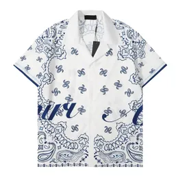 2024 Men's Short Sleeve Hawaiian Shirt Fashion Floral Print Button Down Bowling Casual Shirts Mens Summer Dress Shirt M-3XL