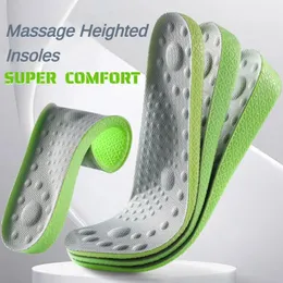 Skondelar Tillbehör Super Invisible Insoles Höjd Öka full pad -stötdämpning Bekväm hälinfoga högre stöd Insula15cm 25cm 35cm 231019