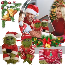 Grinch Doll Cute Christmas Stuffed Plush Toy Xmas Gifts For Kids Home Chuldedekorationer LT579