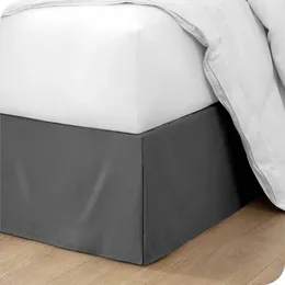 Gonna da letto I più venduti Ben fatta Gonna da letto plissettata su misura in stile europeo standard con volant Tessuto resistente 35 cm Altezza 14 pollici - Senza lenzuolo 231019