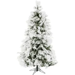 Juldekorationer 4,0 fot snöig tall flockad smal julgran Inga ljus FFSN040-0SN Chrismas Tree Christmas Decoration Christmas 231019