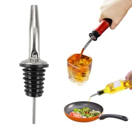 500pcs Stainless Steel Red Wine Stopper Cocktail Shaker Bar Tool Bakeware Liquor Spirit Pourer Spout With Rubber Stoppers SN634 12 LL