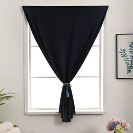Tenda nera Punch Free Tenda oscurante ombreggiante Anti-UV per soggiorno Camera da letto Tenda per finestra Facile installazione Tende Cucina 231018