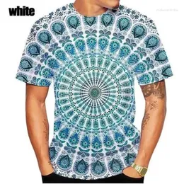 Homens Camisetas 2023 Moda Verão 3D Bohemia Impresso Camiseta Homens e Mulheres Vintage Casual T-shirt para Over Size