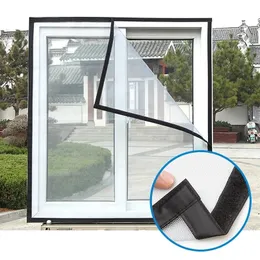 Sheer Curtains Custom Invisible Anti-mosquito Screens Non-magnetic Screen Windows Anti-mosquito Nets Self-adhesive Anti-mosquito Nets 231018