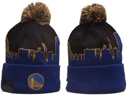 Warriors Beanies Golden State North American Basketball Team Side Patch Winter Wool Sport Knit Hat Skull Caps A3