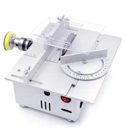 Mini Table Saw Cutter Handmade Woodworking Grinding Polishing Bench Saw DIY Model Cutting Saw Machinery Tool Metal Frame15777778248304