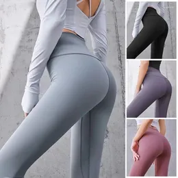 Damen-Shaper, nahtlos, langer Stil, schnell trocknend, pfirsichfarben, Fitness-Training, eng anliegend, hohe Taille, nackt, Laufen, Hüftheben, Yoga-Hose