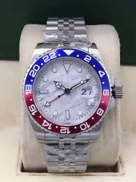 Mens Designer Watches SS Surface Movement Watches 40mm Blue Red Automatic Movement Limited Watch Orologio Di Lusso Master Gift