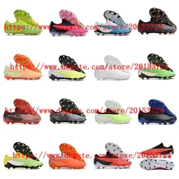 Mens Soccer Shoes Phantom GX Academy FG Purple/Core Black/Solar Red For High Quality Cleats Football Boots futbol