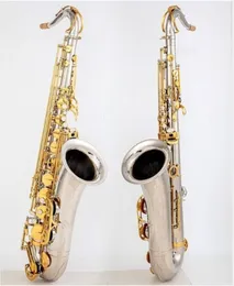 Тенор-саксофон T-902 B Flat Tune, латунные музыкальные инструменты, никелированный, посеребренный корпус, ключ-саксофон с футляром, аксессуары