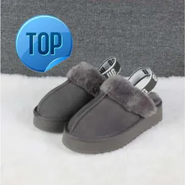2023 Australia Classic Cotton Slippers New Mini Platform Snow Boots Designer Woman Thick Botto Botto Bottle Warm Fur Boot