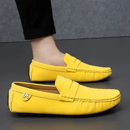 Scarpe eleganti da uomo Mocassini Penny Loafer Driving Comodo antiscivolo Slip On Calzature in finta pelle scamosciata Primavera Estate 231019